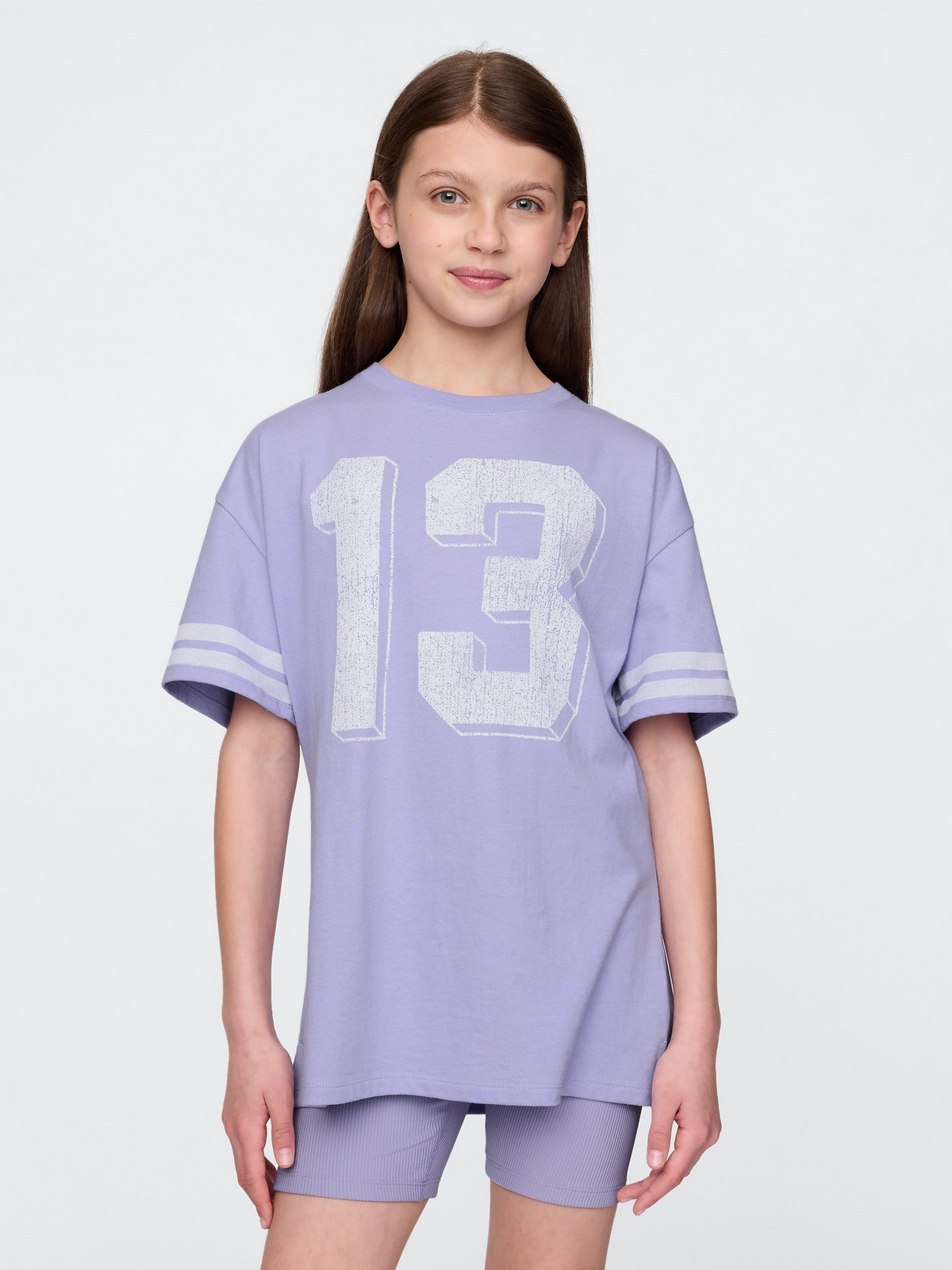 GAP Children's oversize T-shirt Varsity - Girls