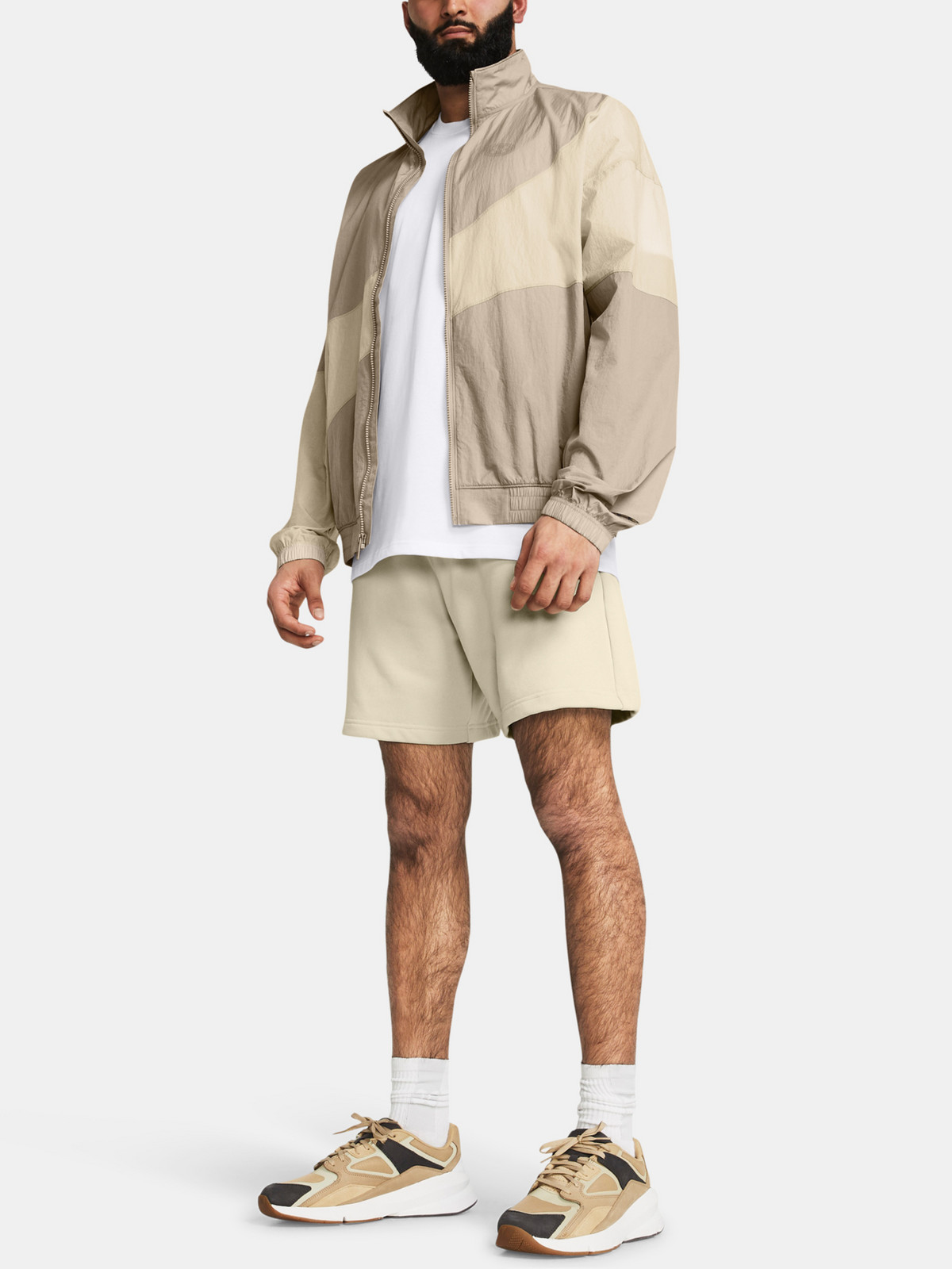 Men's Under Armour UA Legacy Crinkle Jacket-BRN - Men