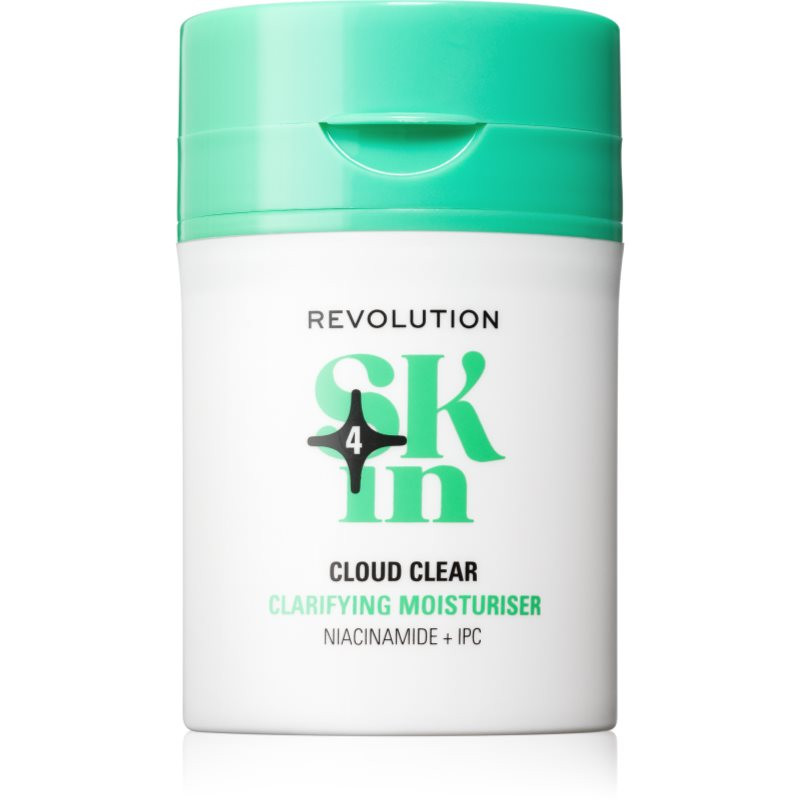 Revolution Skincare Clearly Clarify Cloud Clear ľahký vyživujúci a hydratačný denný krém s niacínamidom 50 ml