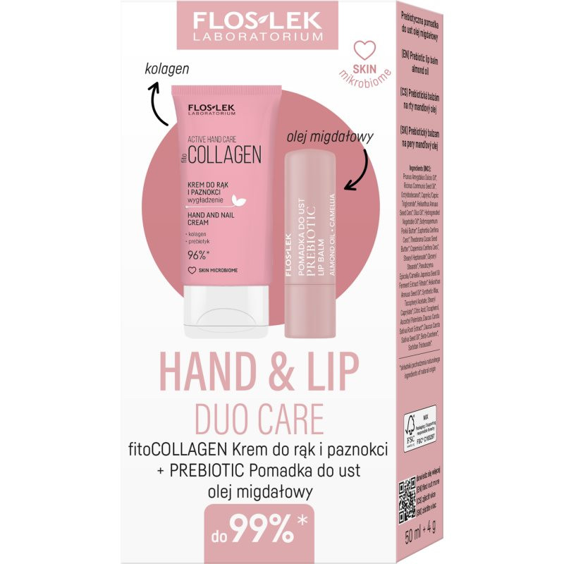 FlosLek Laboratorium Set Hand & Lip darčeková sada
