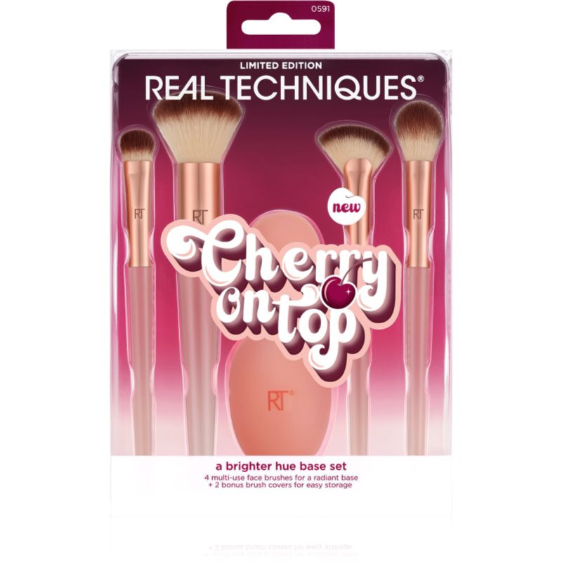 Real Techniques Cherry On Top A Brighter Hue Base Set sada štetcov