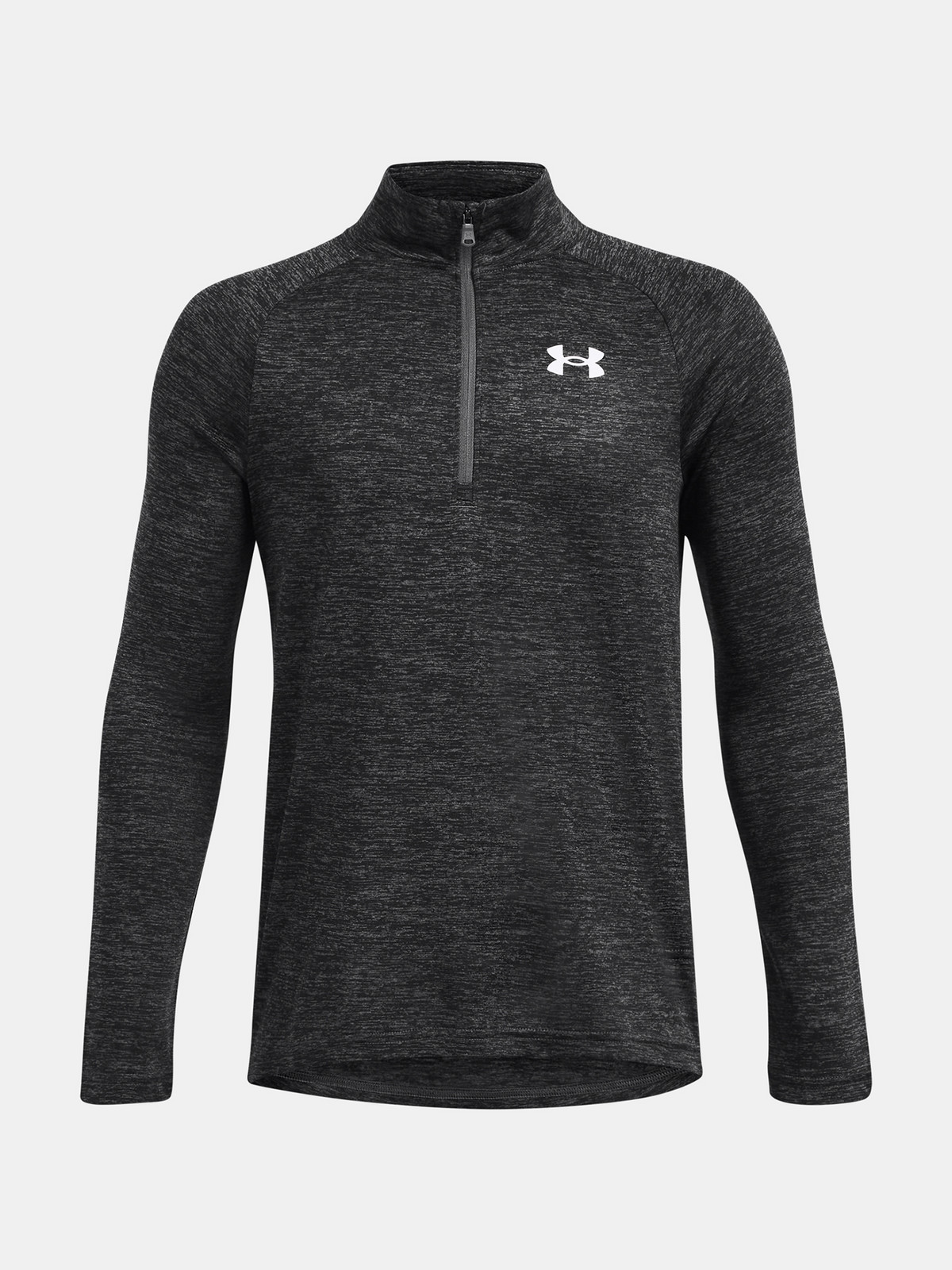 Boys' T-shirt Under Armour UA Tech 2.0 1/2 Zip-GRY - Boys
