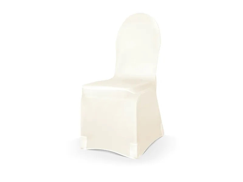 PartyDeco Poťah na stoličku - Cream Matte