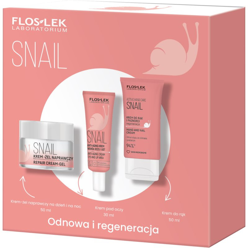 FlosLek Laboratorium Set Hand Set Snail darčeková sada