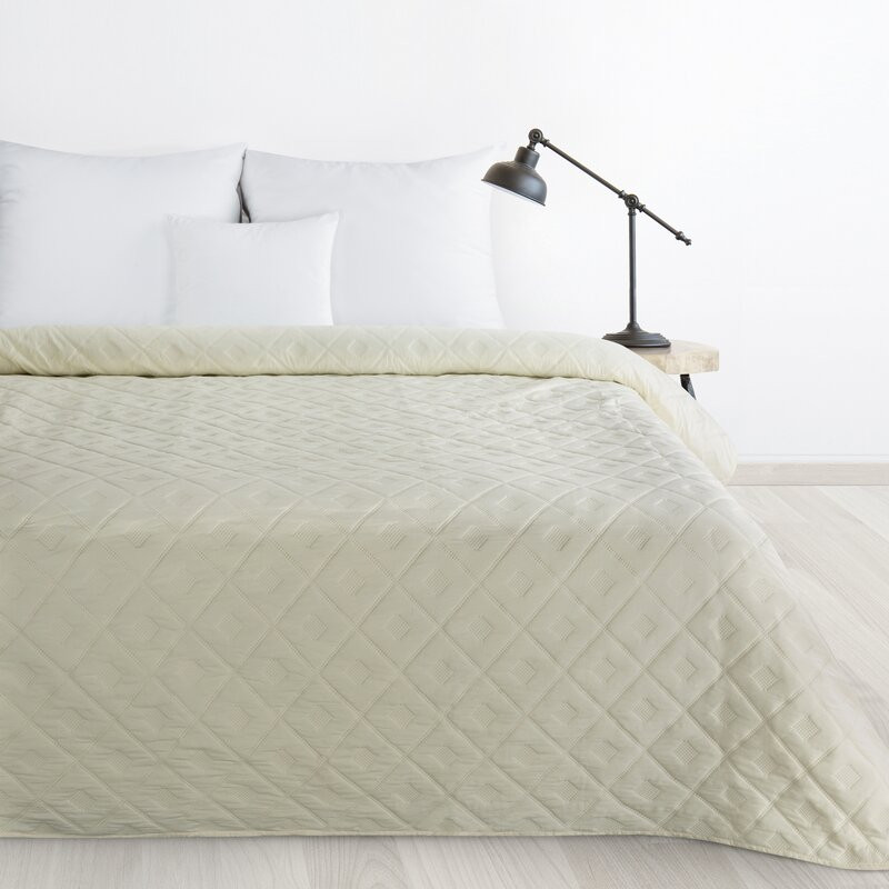 ArtFir Prikrývka na posteľ ALARA 6 | krémová 170 x 210 cm