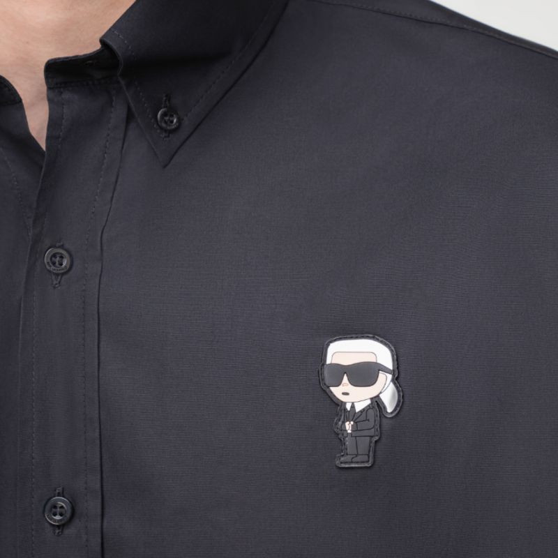 Pánske tričko 605911-534600 čierne - Karl Lagerfeld L černá