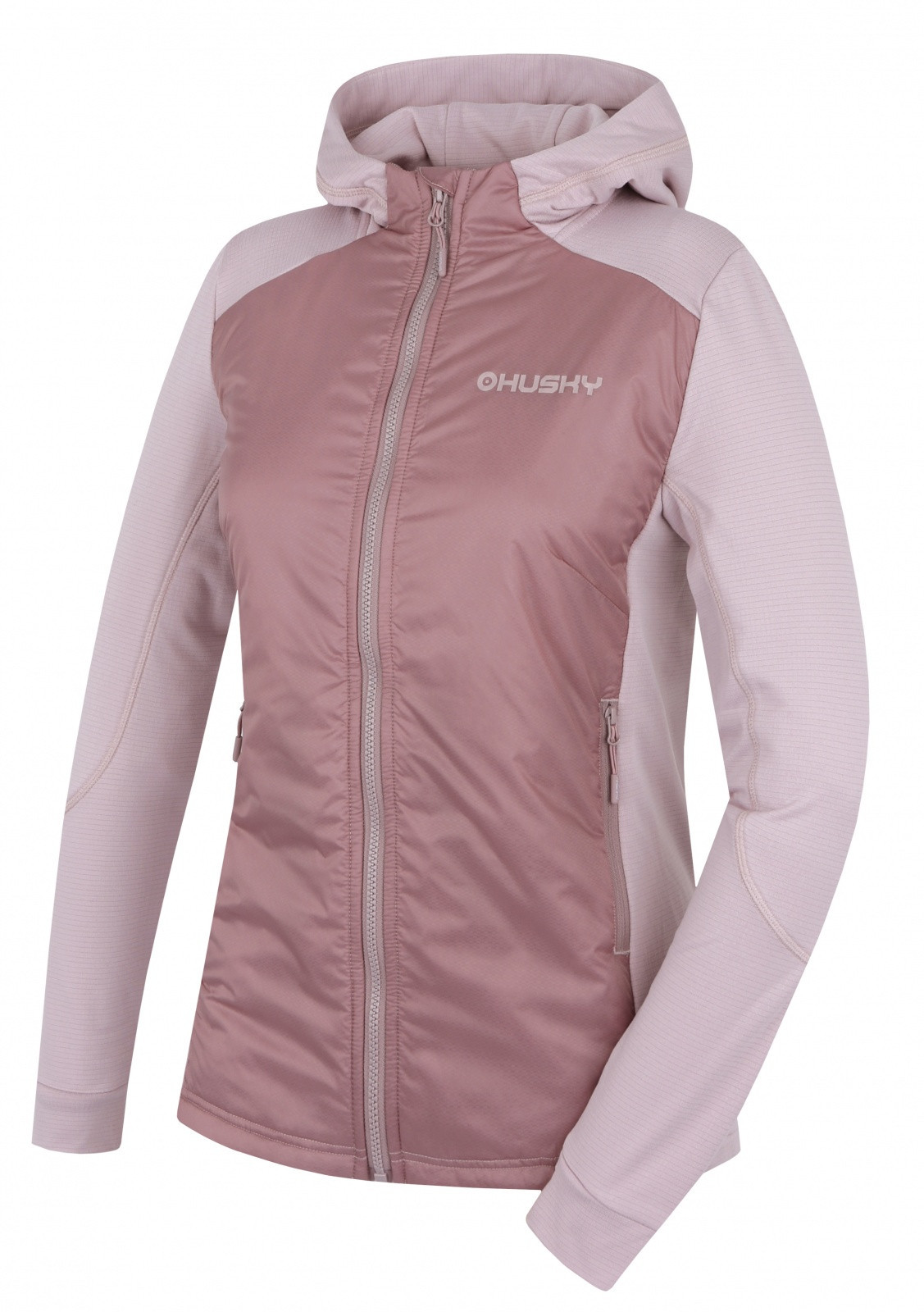 Husky Dámska mikina na zips Any L light purple Veľkosť: L