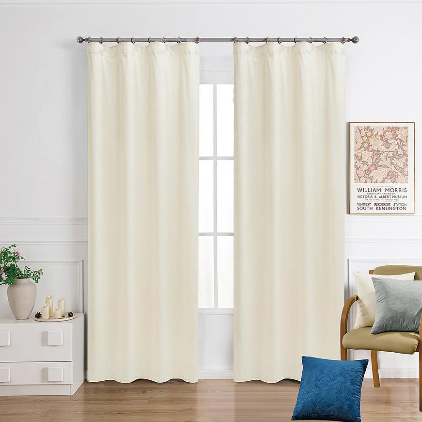 Záves na páske ROSALIA VET449/2/210GSM 140x250 cm  krémový