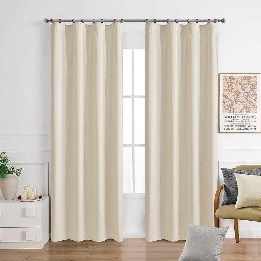 Záves na páske EMMA VET447/1/210GSM 140x250 cm  krémový