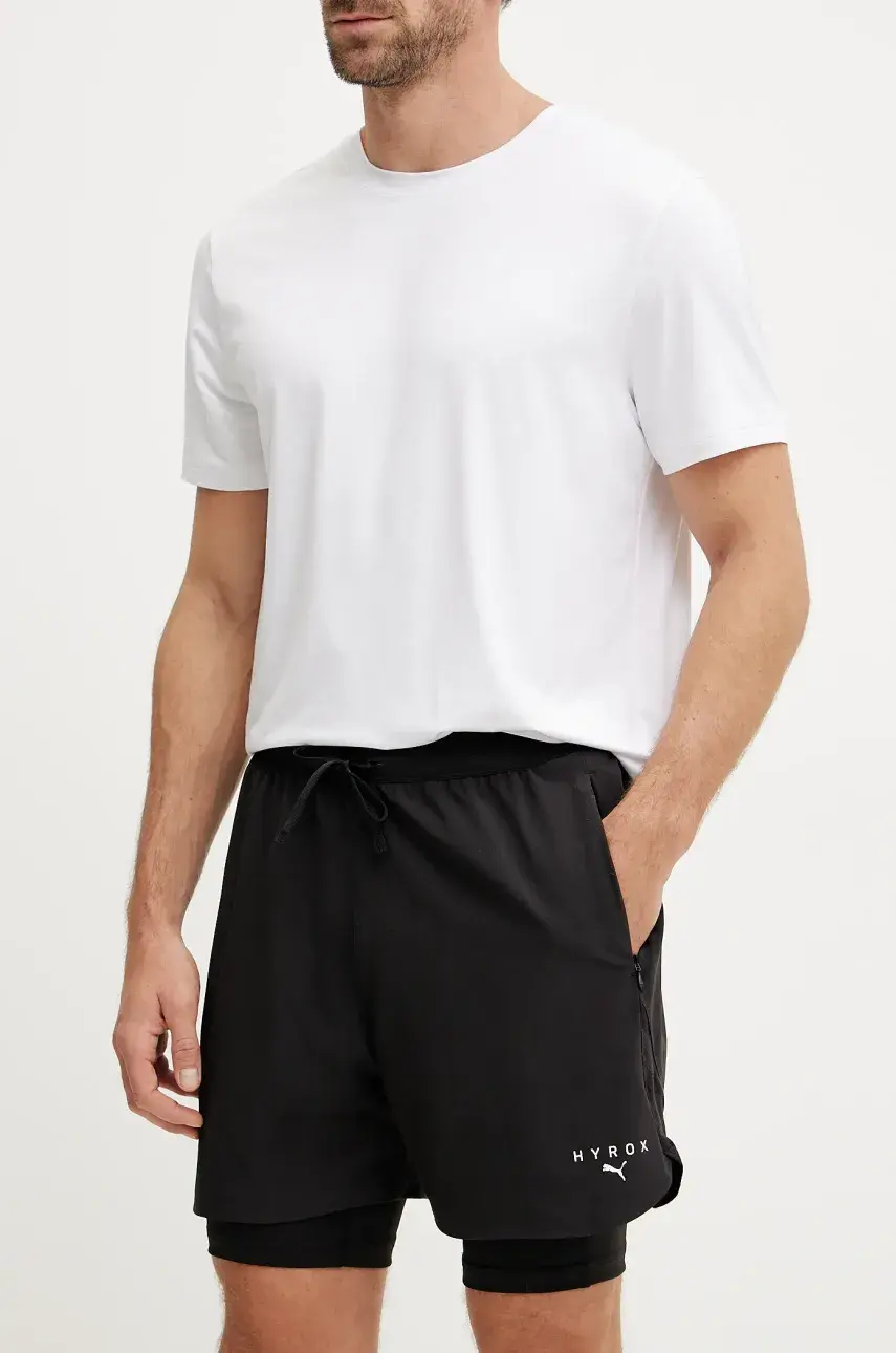 Tréningové šortky Puma PUMA x HYROX čierna farba, 526893