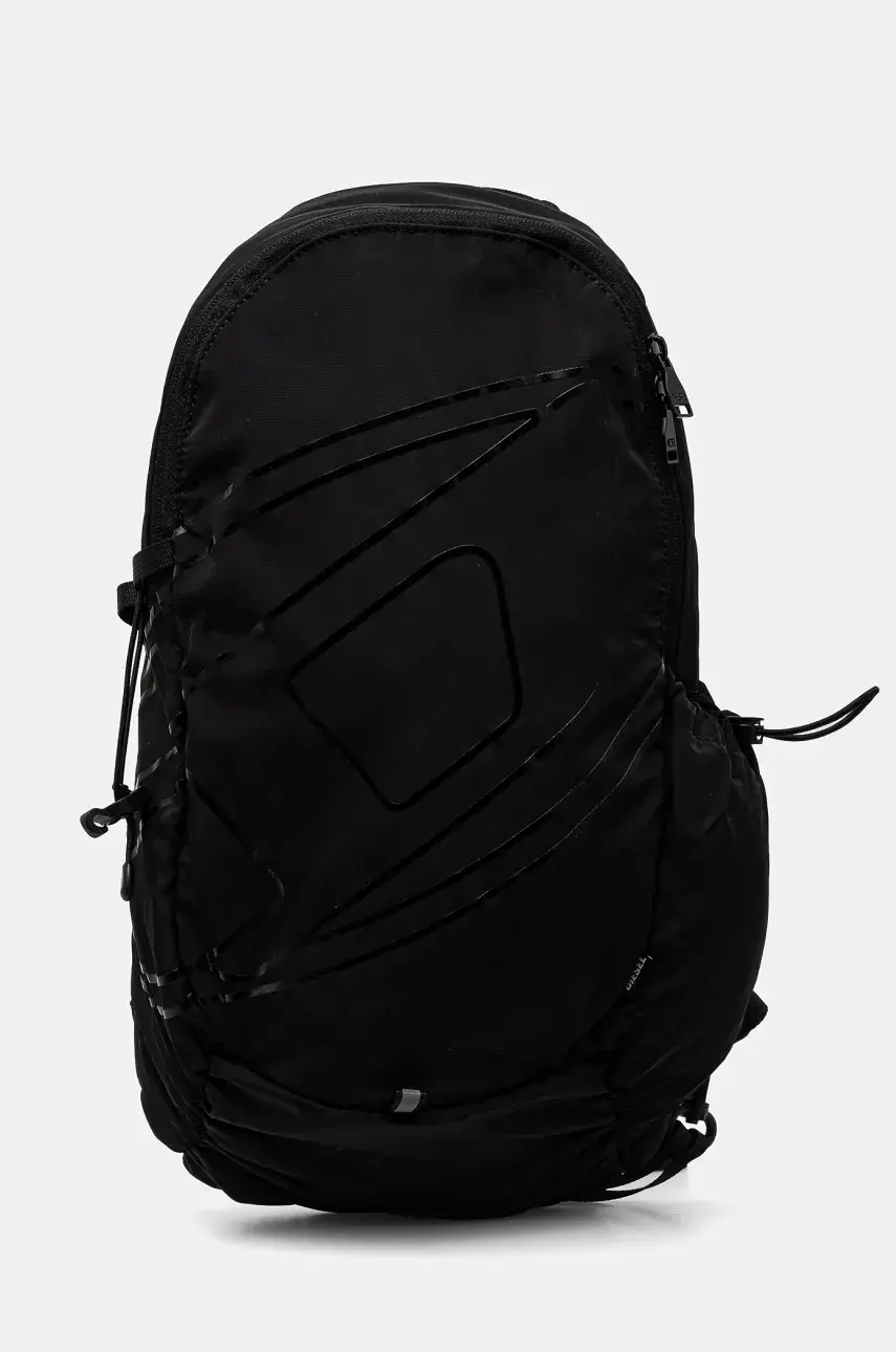 Ruksak Diesel DRAPE DRAPE SLING BAG backpack pánsky, čierna farba, malý, s potlačou, X09839.P3306