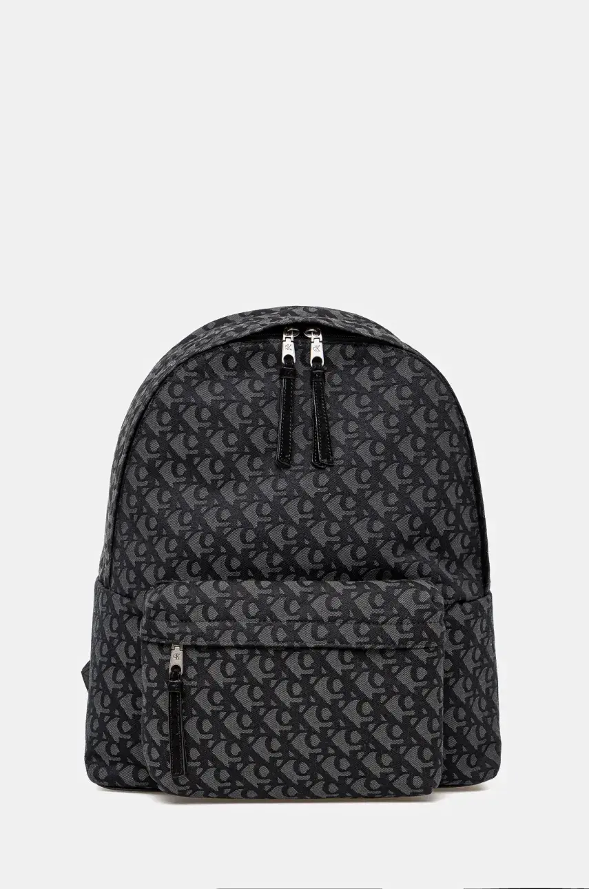 Ruksak Calvin Klein Jeans pánsky, čierna farba, veľký, vzorovaný, LV04G3116G
