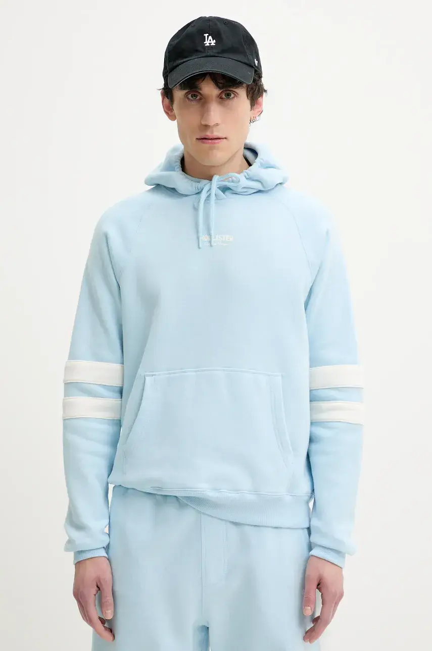 Mikina Hollister Co. pánska, s kapucňou, s nášivkou, KI322-5006