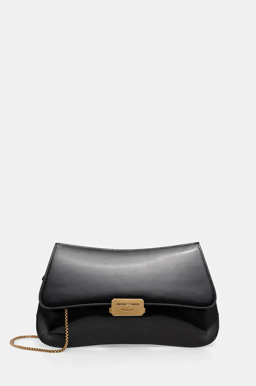 Listová kabelka Emporio Armani čierna farba, EW001777 AF14068