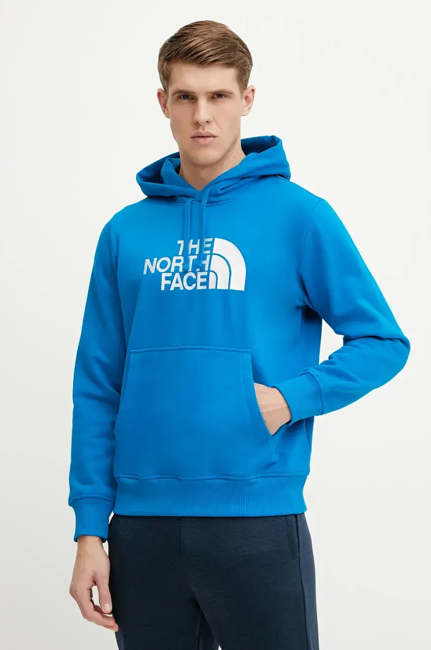Mikina The North Face Drew Peak pánska, s kapucňou, s nášivkou, NF0A89EM73V1