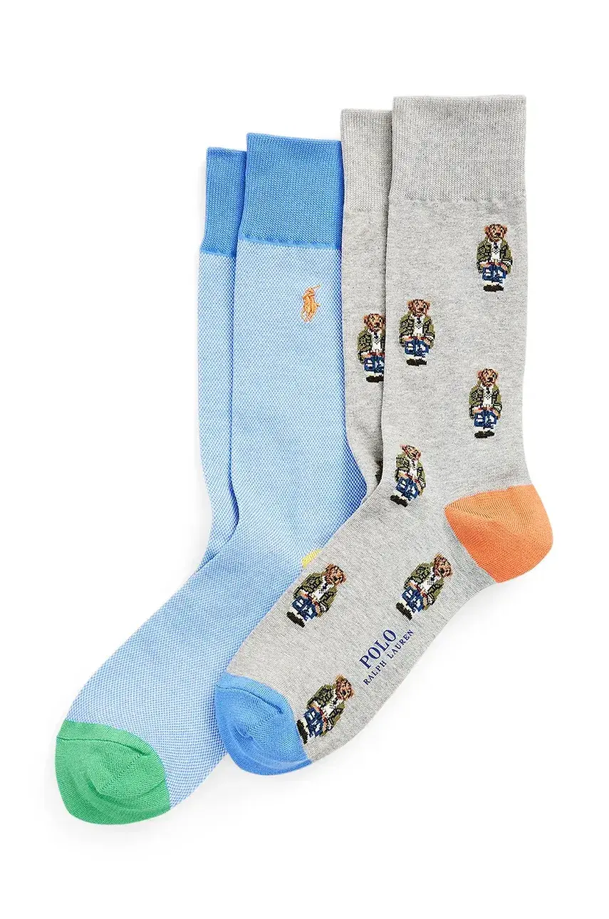 Ponožky Polo Ralph Lauren 2-pak pánske, viac farieb, 449944145