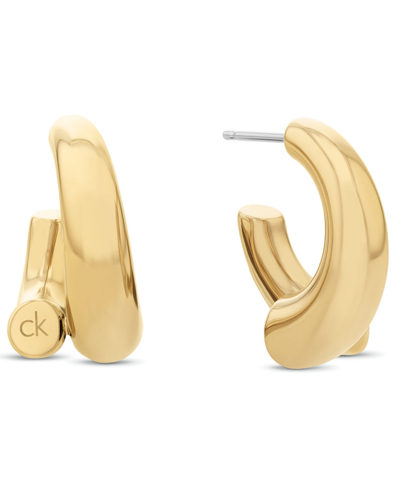 Calvin Klein Moderné kruhové náušnice z ocele Spiral 35000765