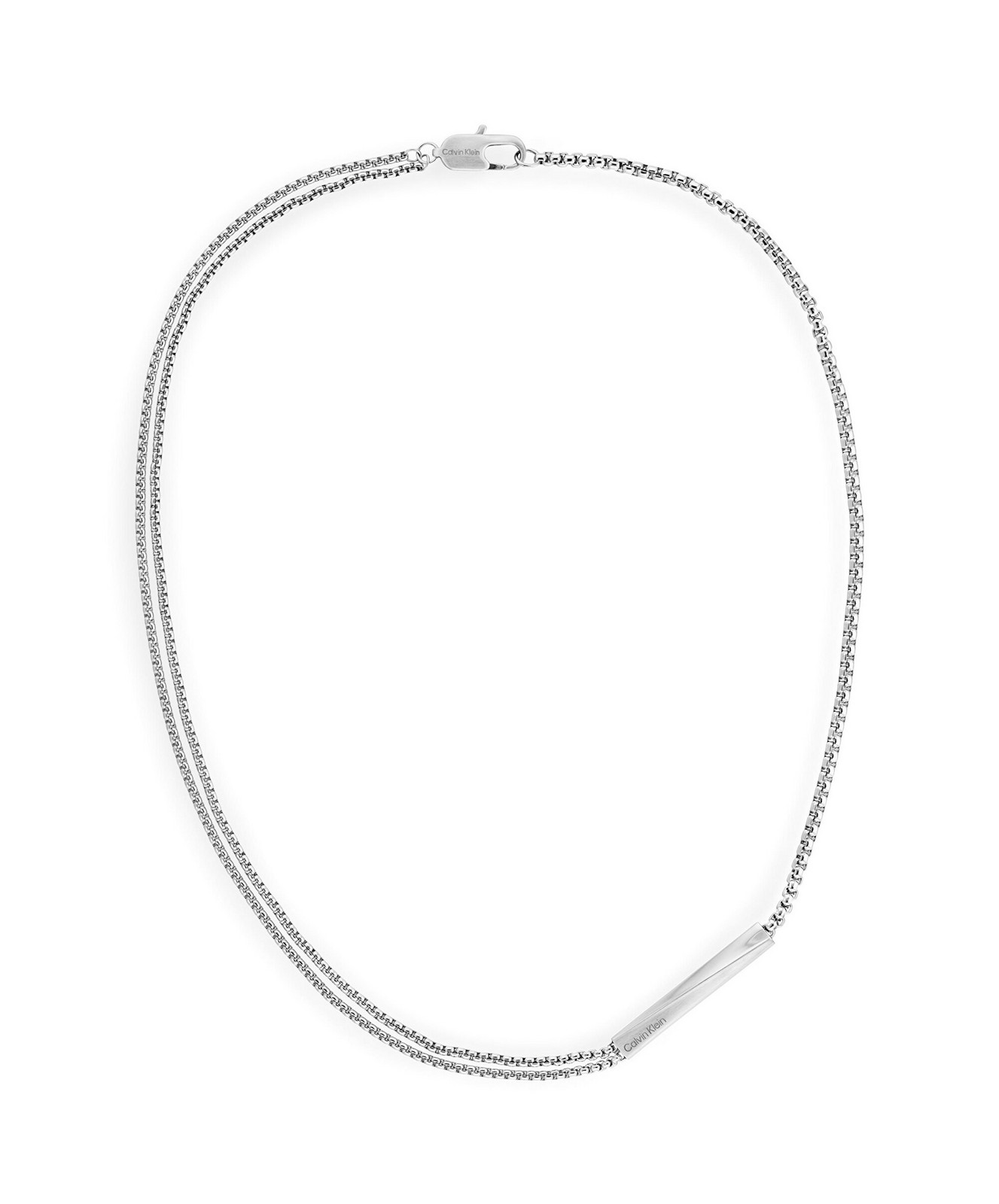 Calvin Klein Dvojitý pánsky oceľový náhrdelník Iconic 35100057