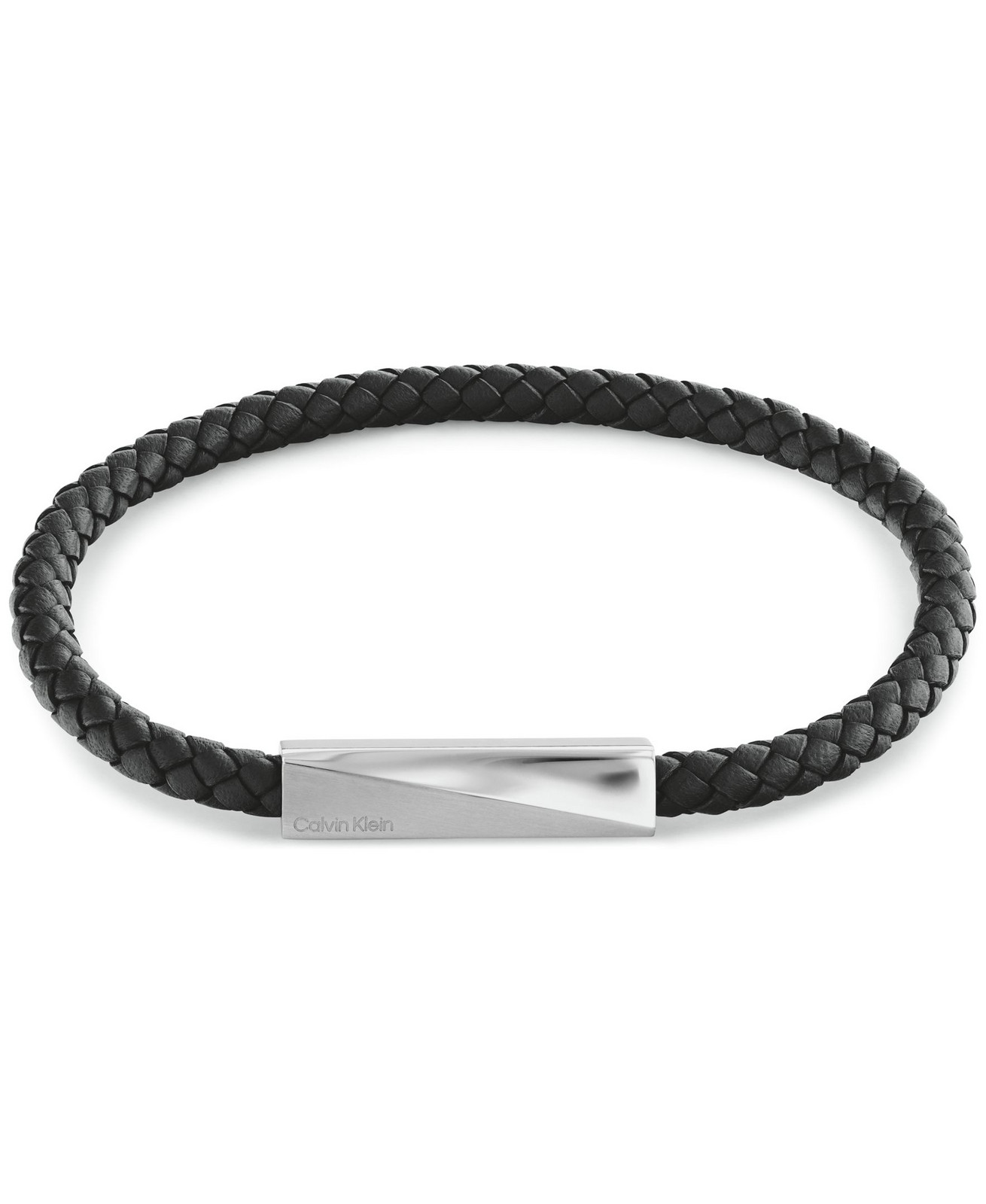 Calvin Klein Elegantný kožený náramok pre mužov Iconic Id 35100055