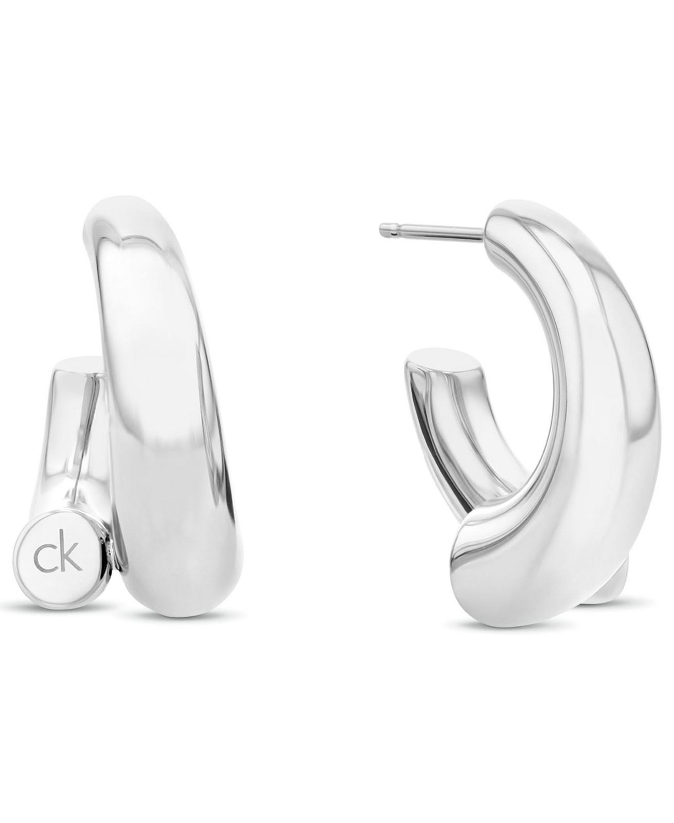 Calvin Klein Módne kruhové náušnice z ocele Spiral 35000764