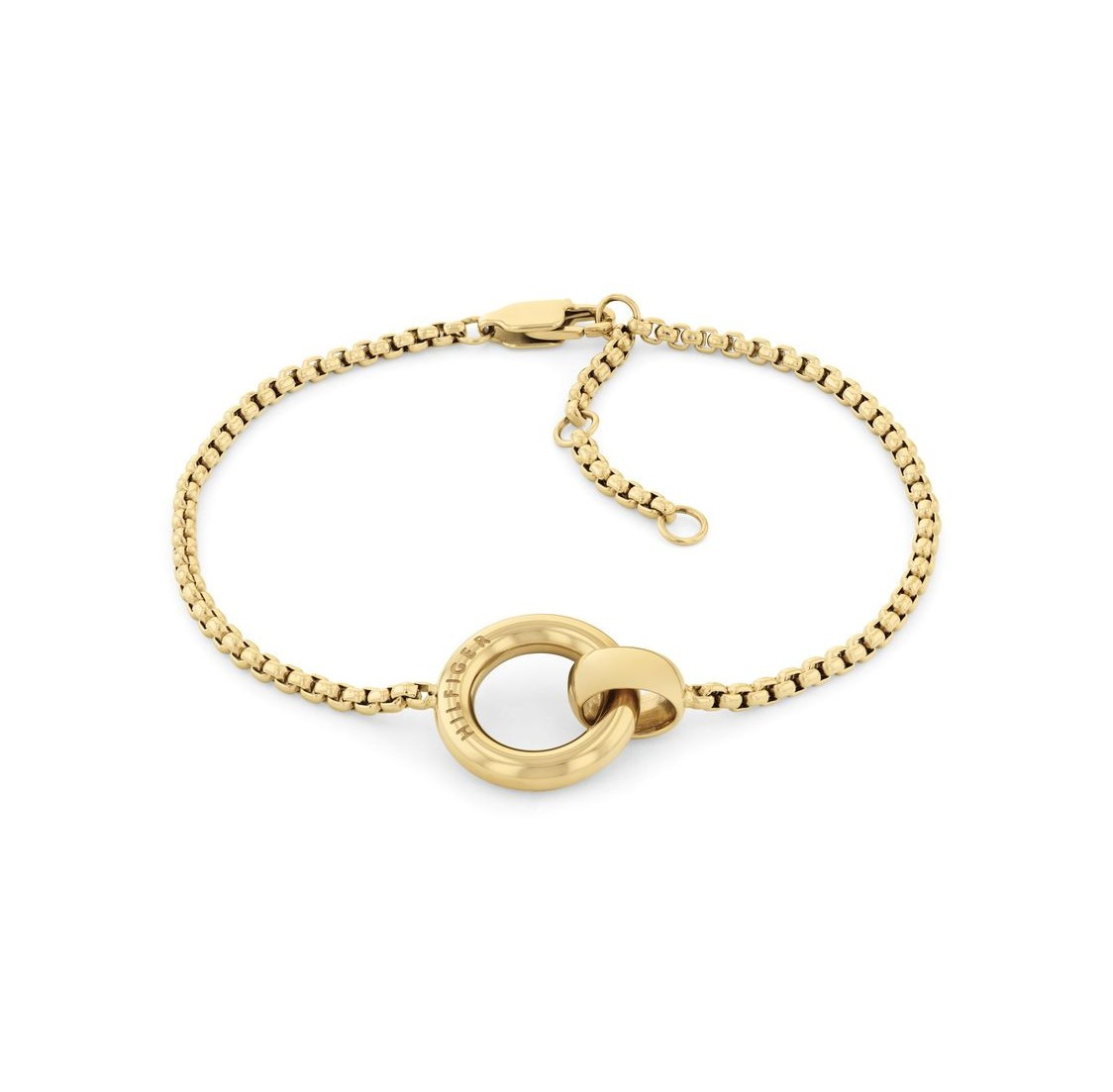 Tommy Hilfiger Pozlátený oceľový náramok pre ženy Circles 2780947