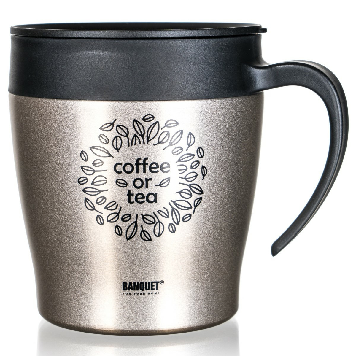 Banquet Cestovný termohrnček TAZZA 330 ml, béžový