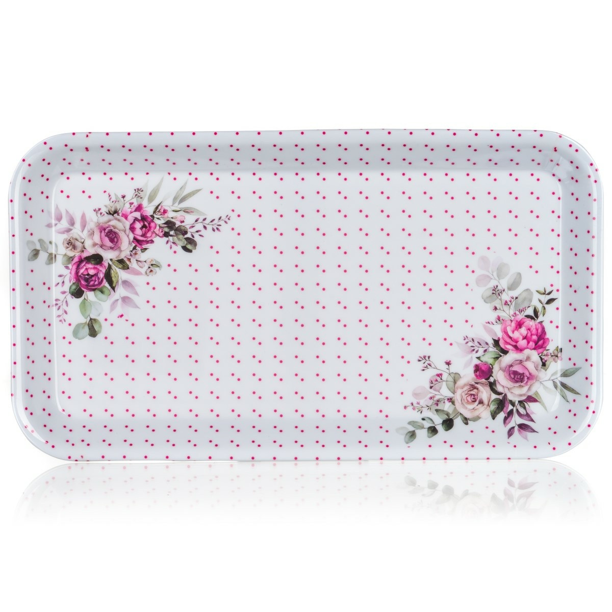 Banketový melamínový podnos ROSE 29,5 x 16,5 cm