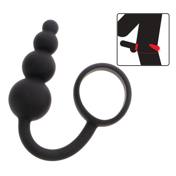 ToyJoy Manpower Anal Plug & Cock Ring Black