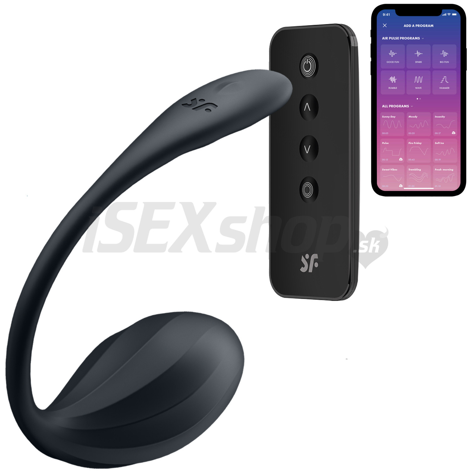 Satisfyer Ribbed Petal black