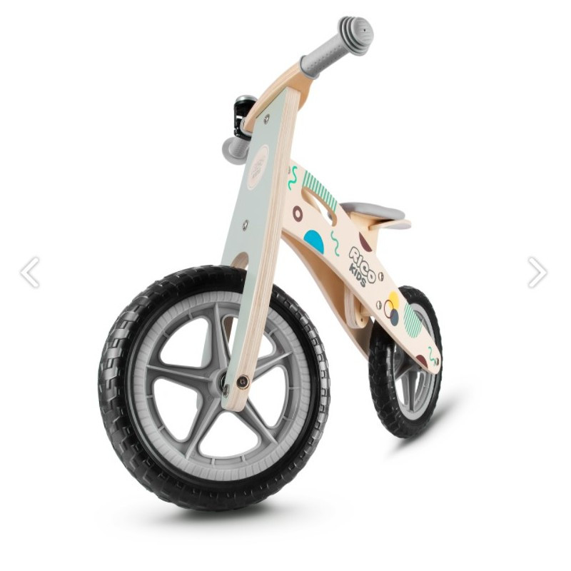 7610 RicoKids Drevené odrážadlo Ricokids RC-611 - Výstavný kus Zelená