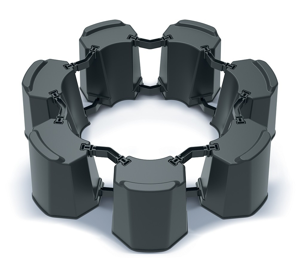 Podstavec pod sud na dešťovou vodu MODULAR BASEWAN SET II antracit