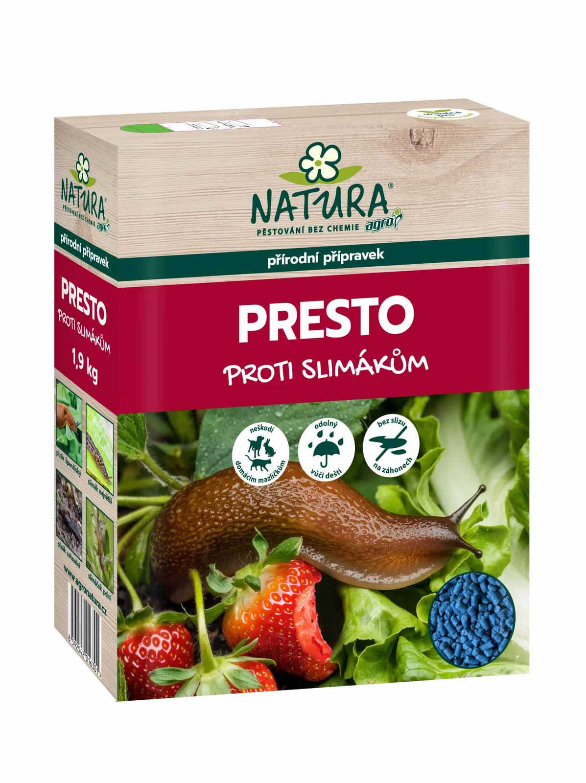 AGRO NATURA PRESTO na slizniaky a ulitníky 1,9 kg