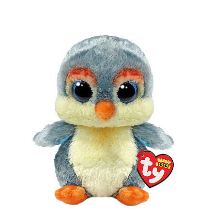 TY Beanie Boos FISHER 15 cm - šedý tučniak