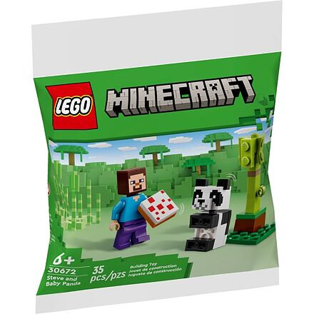 LEGO® Minecraft 30672 Steve s mláďaťom pandy