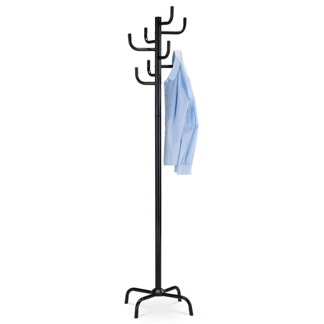 Autronic VEŠIAK - kovový, voľne stojaci - čierny - 182 cm