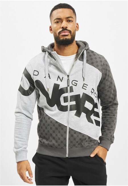 Dangerous DNGRS DNGRS Veli Zip Hoody grey melange/black - L