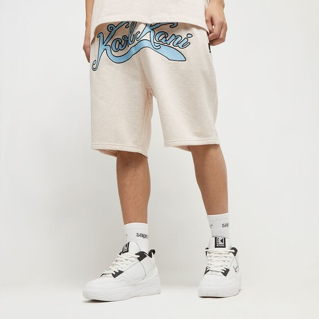 Bermudy Karl Kani Small Signature Diner Sweatshorts Vanilla Melange - M
