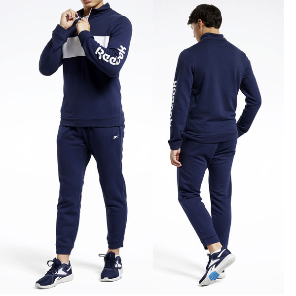 Tepláková súprava Reebok TRAINING ESSENTIALS LINEAR LOGO TRACK SUIT NAVY - 3XL
