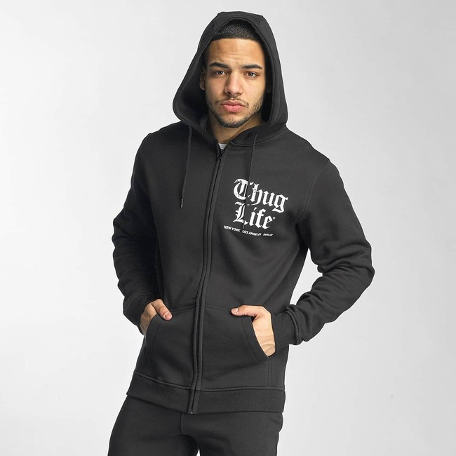 Thug Life Thug Life Chest Cities Zip Hoody black - S