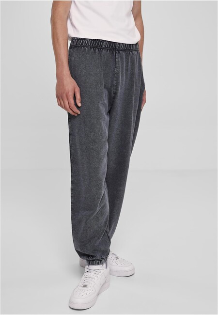 Urban Classics Acid Wash Sweatpants black - XXL