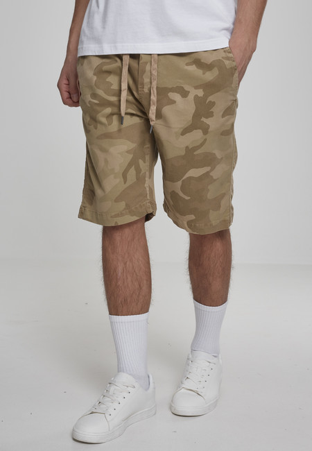 Urban Classics Camo Joggshorts sand camo - XXL