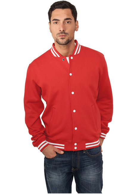 Urban Classics College Sweatjacket red - XXL