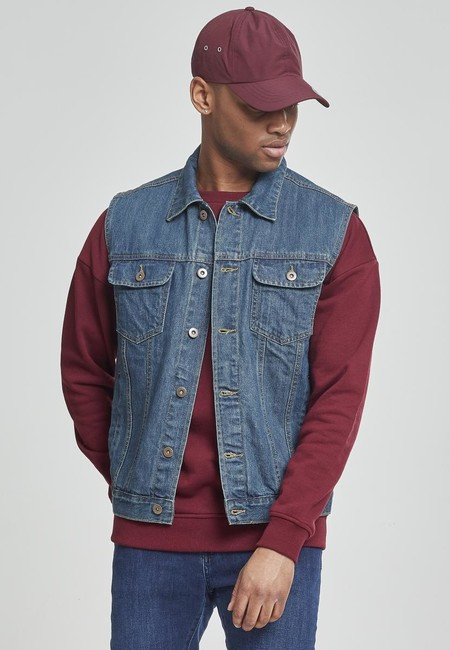 Urban Classics Denim Vest lightblue - S