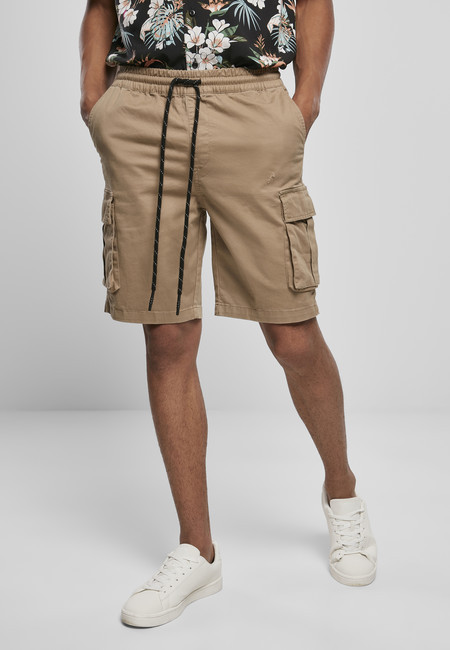 Urban Classics Drawstring Cargo Shorts darksand - S