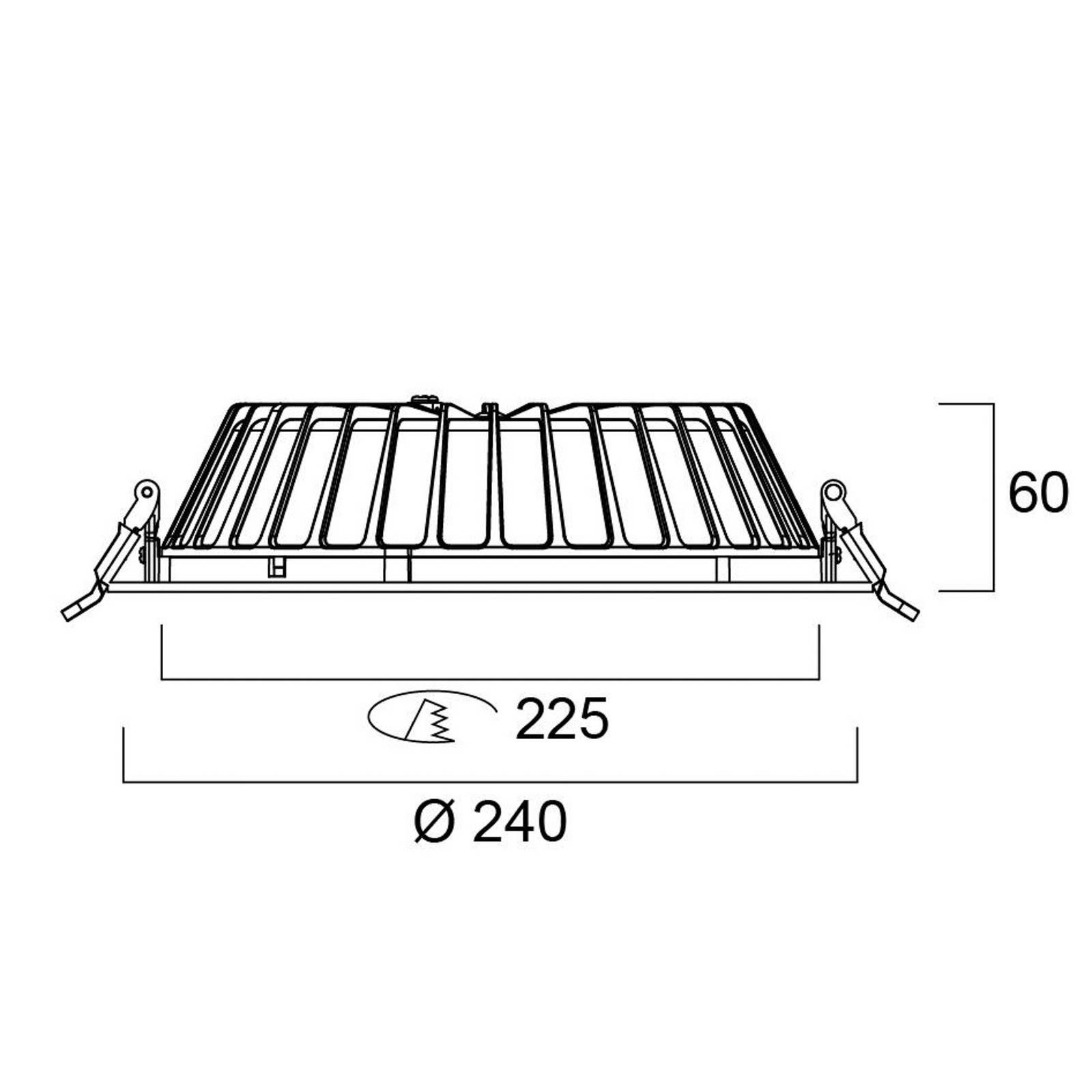 Sylvania LED stropné svietidlo Insaver Slim, Ø 22,5 cm, 840, DALI