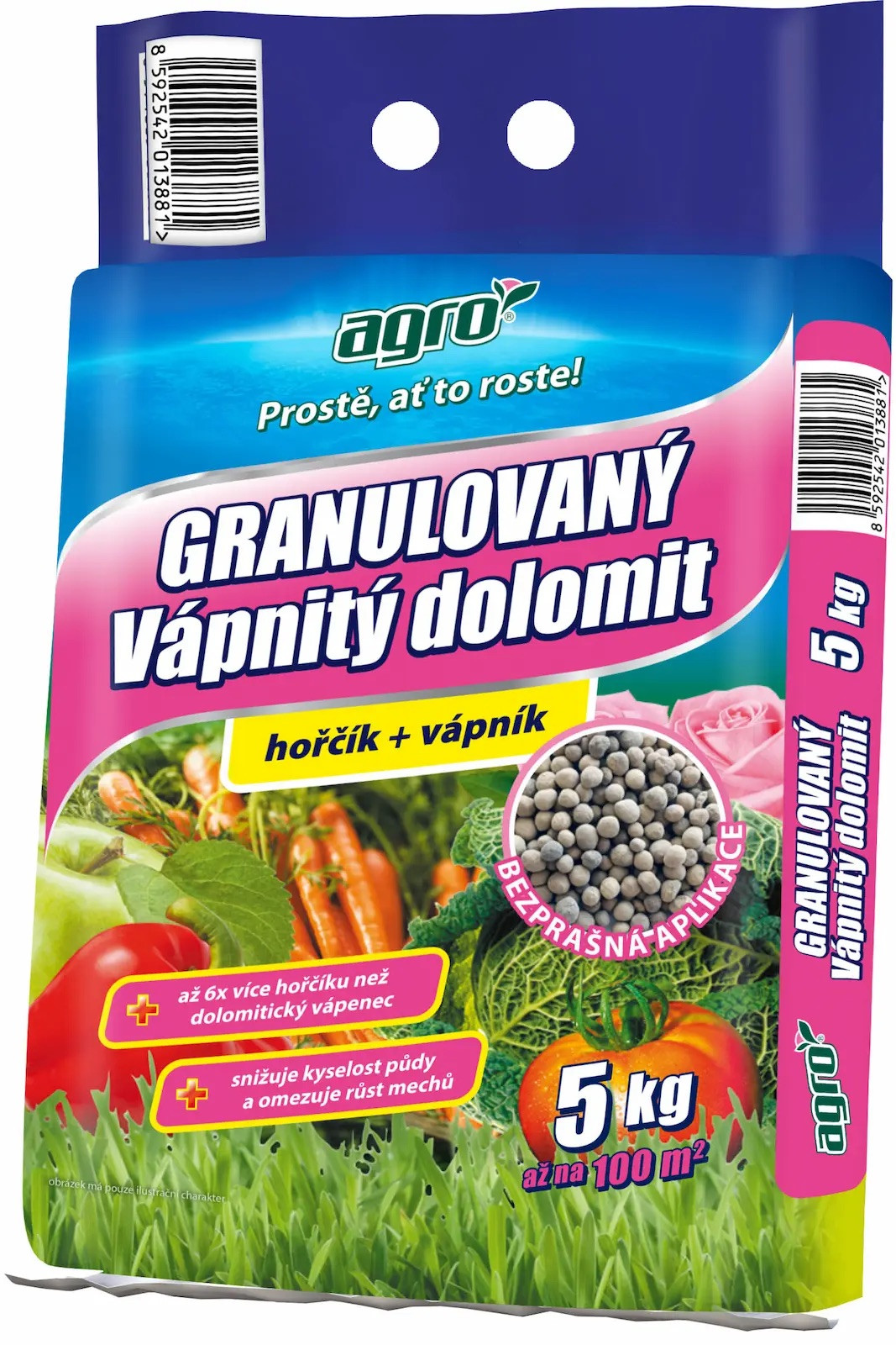 AGRO CS Vápnitý dolomit granulovaný 5kg