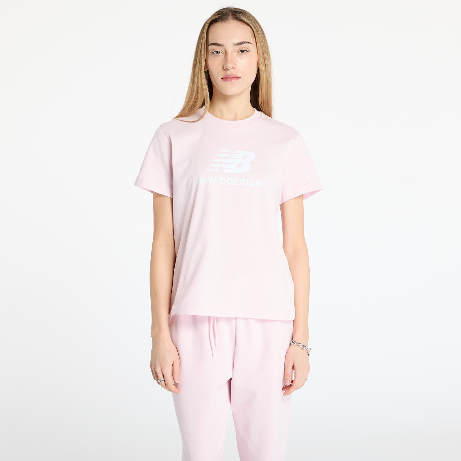 Tričko New Balance Sport Essentials Jersey Lo Pink XS