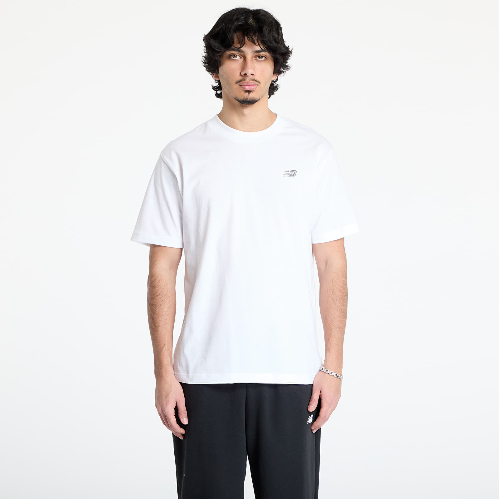 Tričko New Balance Small Logo S/S White S