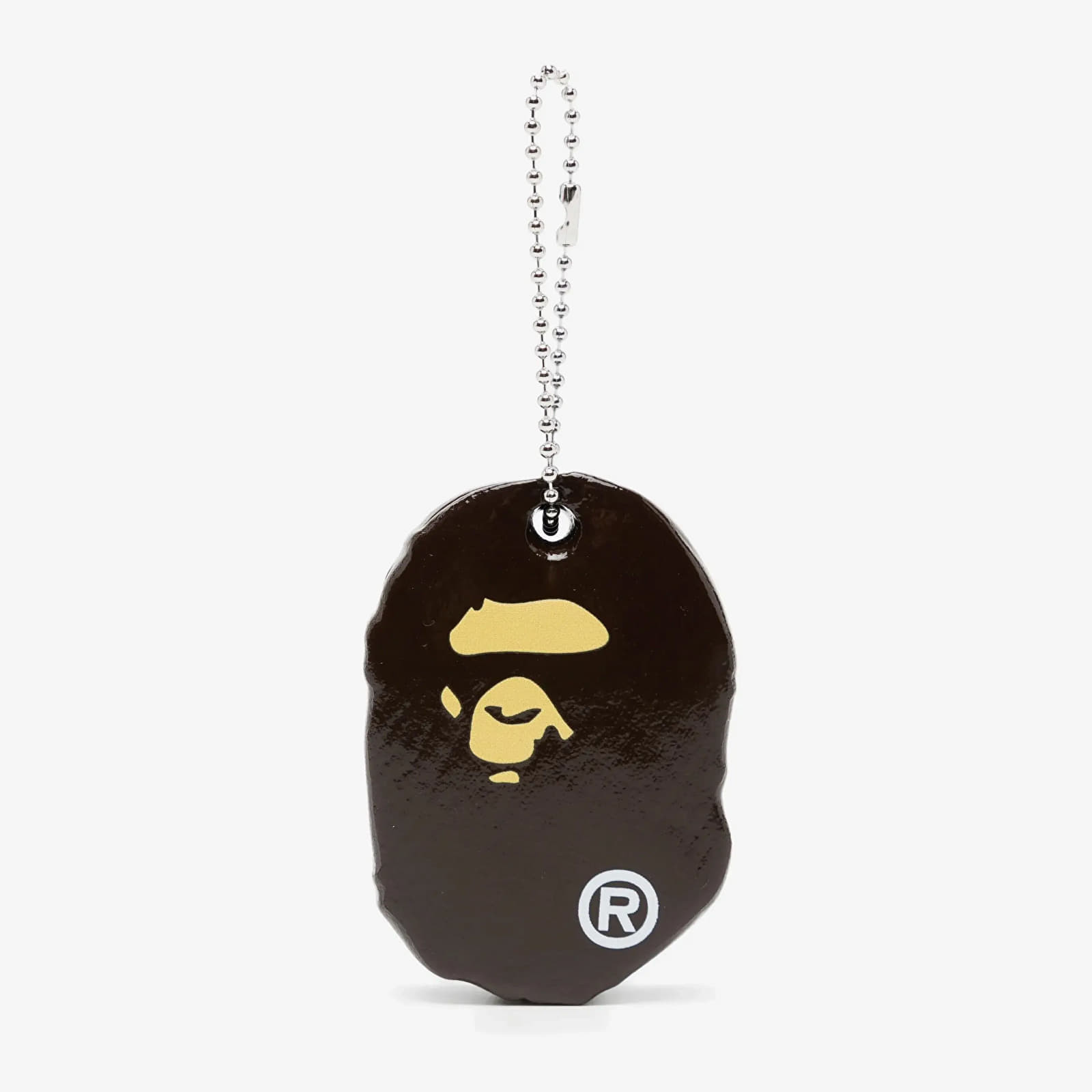 A BATHING APE Ape Head Keychain Brown Universal