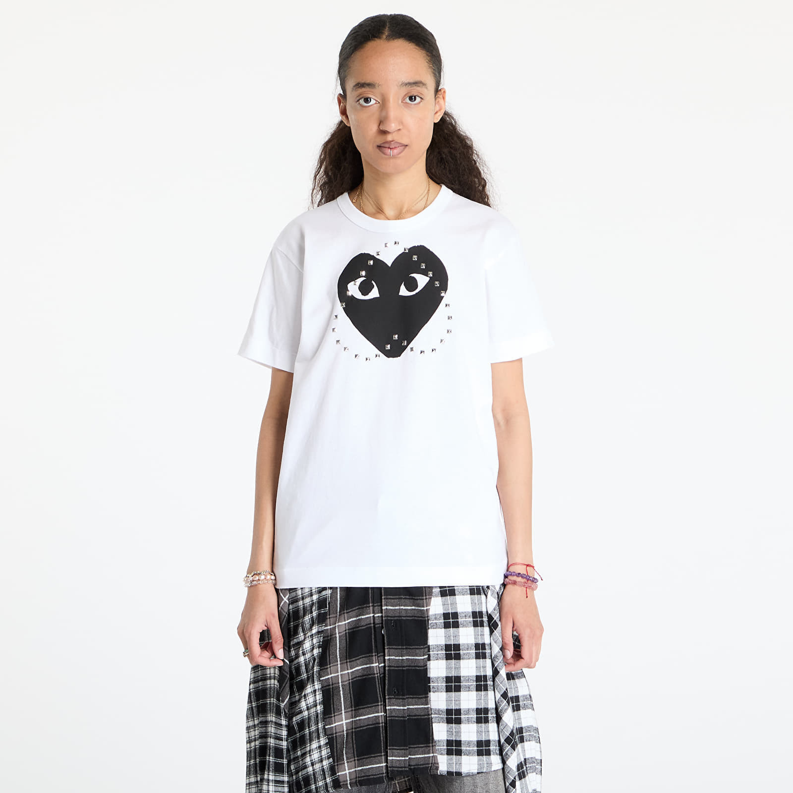 Tričko Comme des Garçons PLAY Print Black x Studc T-Shirt UNISEX White XXS
